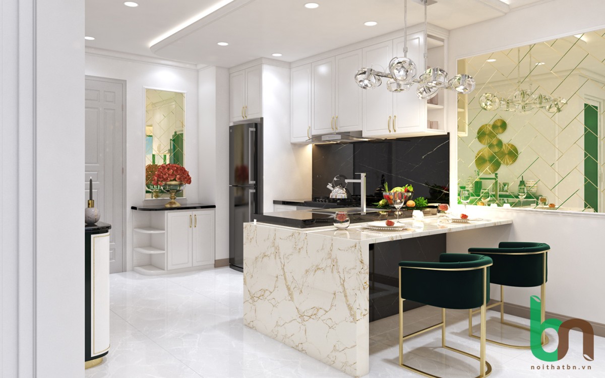 THIẾT KẾ THI C&Ocirc;NG NỘI THẤT CĂN HỘ TRỌN G&Oacute;I NH&Agrave; MẪU 1