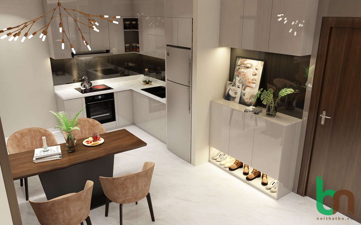 THIẾT KẾ THI C&Ocirc;NG NỘI THẤT CĂN HỘ TRỌN G&Oacute;I - NH&Agrave; MẪU 6