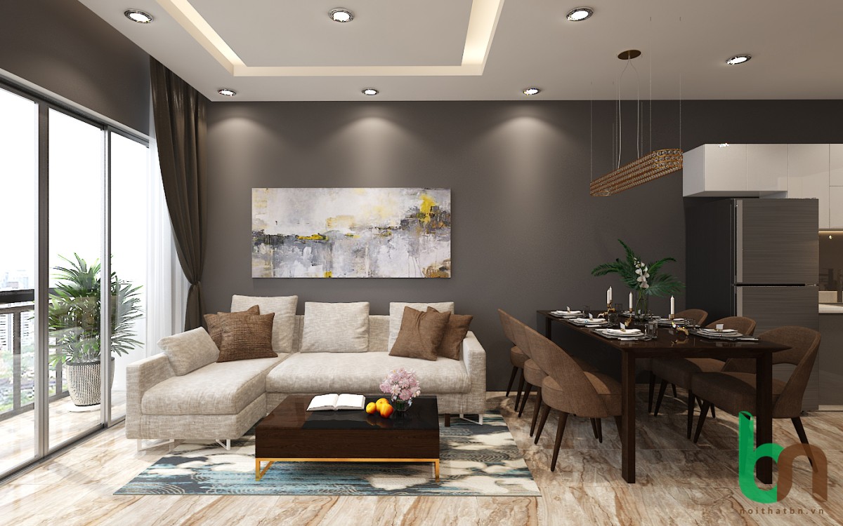 THIẾT KẾ THI C&Ocirc;NG NỘI THẤT CĂN HỘ TRỌN G&Oacute;I NH&Agrave; MẪU 5